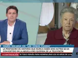 Jesús Cintora y María Galiana en 'Las cosas claras'.