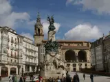 Plaza de la Virgen Blanca en Vitoria-Gasteiz.