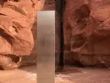 Monolito metálico hallado en el desierto de Utah, EE UU