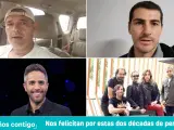 Agradecimientos de los famosos a 20minutos