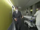 Carlos Franganillo en el Telediario desde el hospital