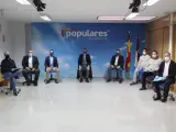 El vicesecretario de Política Territorial del Partido Popular, Antonio González Terol y el presidente provincial del PP Manuel Serrano presiden la puesta en marcha de varias vicesecretarías.