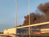 Imagen del lugar del incendio.