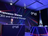 Francesco Starace, consejero delegado de Enel en la presentación del plan estratégico 2020-2022.