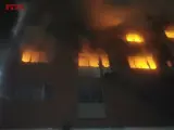 Incendio en Badalona.