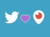 Los logos de Twitter y Periscope, en una ilustración compartida por la red social.