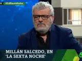 El humorista Millán Salcedo, durante su entrevista en 'laSexta Noche'.