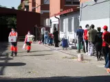 Las colas del hambre a costa de la pandemia.