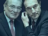 Manuel Azuaga y Manuel Men&eacute;ndez, presidente y consejero delegado de la futura Unicaja.
