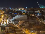 Vistas de la capital andaluza de noche