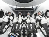 Astronautas de la NASA en el SpaceX