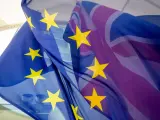 Banderas Unión Europea y REino Unido Brexit