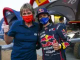 Cristina Gutierrez y Jutta Kleinschmid, tras la victoria de la española en el Dakar 2021
