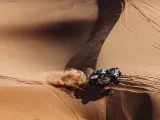 Carlos Sainz, durante el Dakar 2021