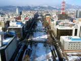 Parque Odori durante el Festival de la nieve de Sapporo.