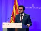 El Presidente en funciones de la Generalitat, Pera Aragonés