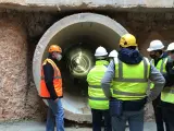 Obras del nuevo colector interceptor de Palma, una infraestructura para mejorar la red de saneamiento y evitar vertidos a la Bahía.