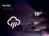 El tiempo en Sevilla: previsión para hoy miércoles 20 de enero de 2021
