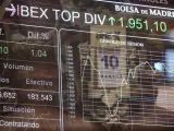 Valores del Ibex 35 en la bolsa de Madrid (España), a 10 de noviembre de 2020.