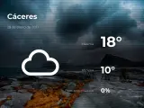 El tiempo en Cáceres: previsión para hoy jueves 28 de enero de 2021
