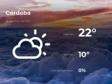 El tiempo en Córdoba: previsión para hoy jueves 28 de enero de 2021