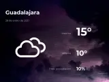 El tiempo en Guadalajara: previsión para hoy jueves 28 de enero de 2021