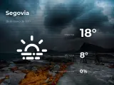 El tiempo en Segovia: previsión para hoy jueves 28 de enero de 2021