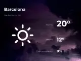 El tiempo en Barcelona: previsión para hoy lunes 1 de febrero de 2021