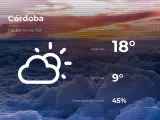 El tiempo en Córdoba: previsión para hoy lunes 1 de febrero de 2021