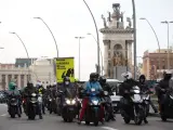 Cerca de 300 riders se han manifestado en Barcelona en contra de la nueva Ley Rider.