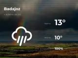 El tiempo en Badajoz: previsión para hoy jueves 4 de febrero de 2021
