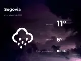El tiempo en Segovia: previsión para hoy jueves 4 de febrero de 2021