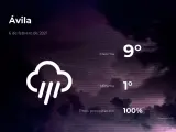 El tiempo en Ávila: previsión para hoy sábado 6 de febrero de 2021