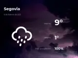 El tiempo en Segovia: previsión para hoy sábado 6 de febrero de 2021