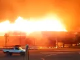 Incendio en el circuito de Termas de Río Hondo, en Argentina