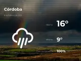 El tiempo en Córdoba: previsión para hoy lunes 8 de febrero de 2021