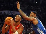Kobe Bryant y LeBron James en el All-Stars Game de 2011, en el Staples Center de Los Ángeles.