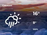 El tiempo en Cáceres: previsión para hoy viernes 12 de febrero de 2021
