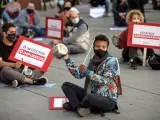 Protestas en Valencia por el cierre de la hostelería