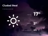 El tiempo en Ciudad Real: previsión para hoy domingo 14 de febrero de 2021