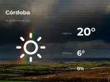 El tiempo en Córdoba: previsión para hoy domingo 14 de febrero de 2021