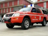 El vehículo adaptado por Bomberos de Palma para poder llevar a cabo actuaciones de rescate vertical en el término municipal.