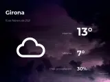 El tiempo en Girona: previsión para hoy lunes 15 de febrero de 2021