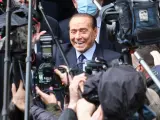 Silvio Berlusconi, en la reciente toma de posesión de Mario Draghi como jefe de Gobierno en Roma.