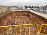 Obras en el cementerio de Azuqueca