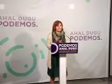 Pilar Garrido, coordinadora de Podemos en Euskadi