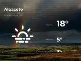 El tiempo en Albacete: previsión para hoy martes 16 de febrero de 2021