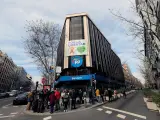 Imagen de la sede del PP, en la calle G&eacute;nova de Madrid