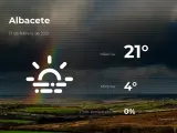 El tiempo en Albacete: previsión para hoy miércoles 17 de febrero de 2021