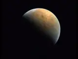 Marte visto por la sonda Hope, la primera que envía al planeta Emiratos Árabes Unidos.